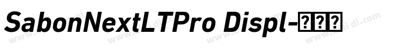 SabonNextLTPro Displ字体转换